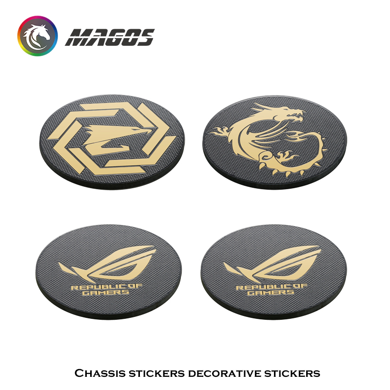 Arcade No - Computer Case Fan Metal Sticker ROG