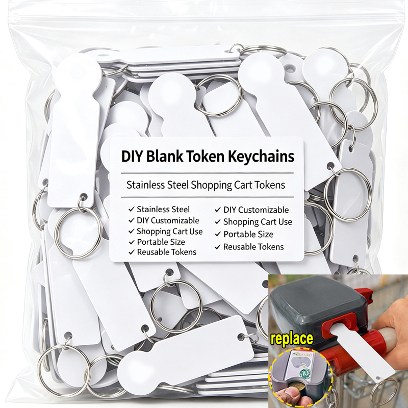 1-20pcs Blanks Metal Trolley T - огляд і ціна Token Coin Mechanism