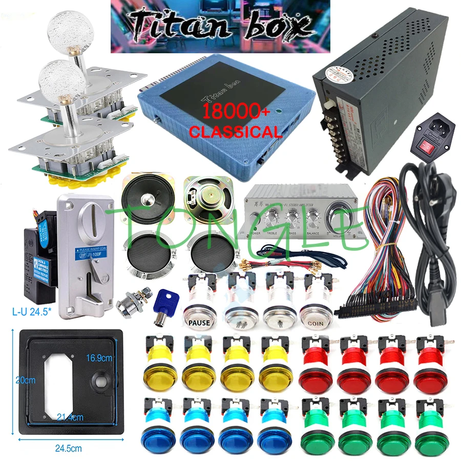 2 Players Titan Box 18000+ in  - огляд і ціна Coin Acceptor Selector